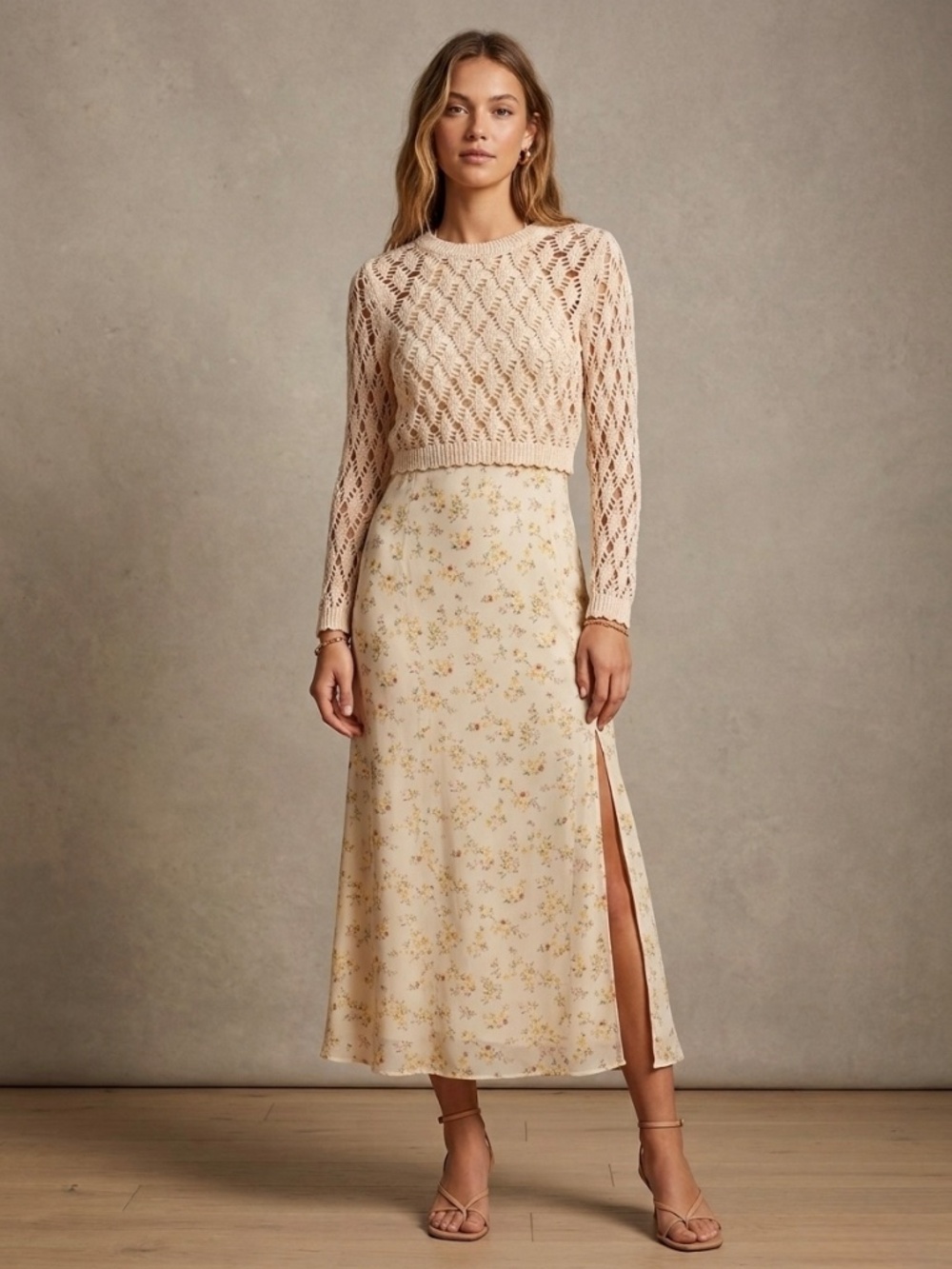 Christian Lacroix Two-Piece Dress & Sweater Set
